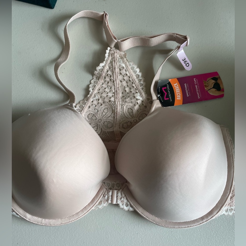 Maidenform Woman’s RacerBack front Closure nwt in SZ 36DD
